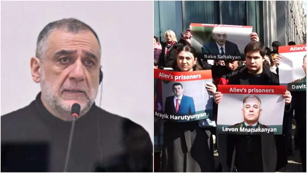 Kızılhaç’ın Yerevan ofisi önünde Ruben Vardanyan’ın hayatı ve Ermeni esirlerin korunması için gösteri düzenlendi