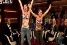 Almanya’da FEMEN’ler bir canlı spor programını bastı