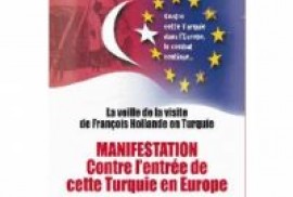 Fransa Ermenileri Hollande’nin Türkiye’ye yapacağı ziyaretini protesto ediyor