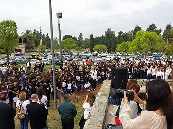 California’da 600 Ermeni öğrenciden Ermeni Soykırımı anması