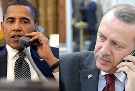 Uzun aradan sonra Erdoğan, Obama ile  telefon görüşmesi gerçekleştirdi