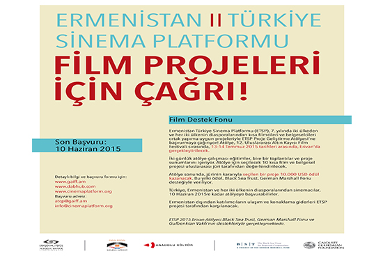 Ermenistan-Türkiye Sinema Platformu Ermeni ve Türk kısa film ve belgeselcileri film projeleri için çağrı yaptı