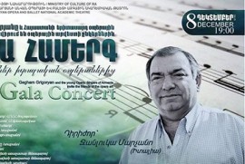 Yerevan’da dünyaca ünlü tenor Gegham Grigoryan’ın katılımıyla Gala Konseri