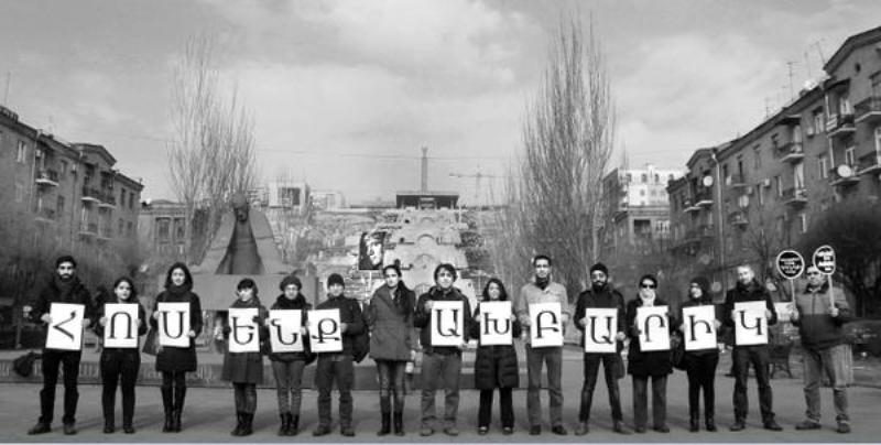 Yerevan sokaklarından birine Hrant Dink'in adının verilmesi için imza toplanacak