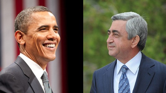 Sarkisyan'dan Obama'ya kutlama mesajı