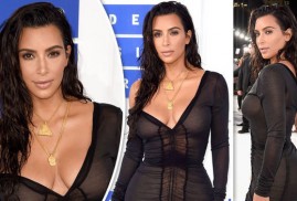 MTV müzik ödül töreninde gözler Kim Kardashian’ın üzerinde (foto)