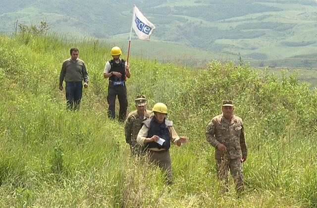 AGİT heyeti, Artsakh- Azerbaycan temas hattında gözlem yaptı