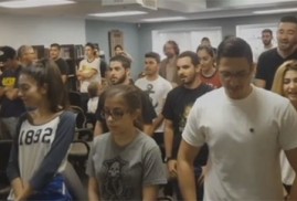 California Üniversitesi’nin Ermeni öğrencileri “Atatürk ders”ini protesto etti (video)