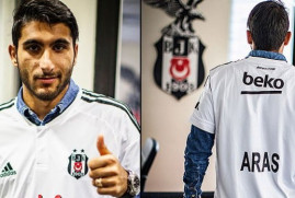 Beşiktaş formasını giyen Ermeni futbolcu ilk golünü attı (video)