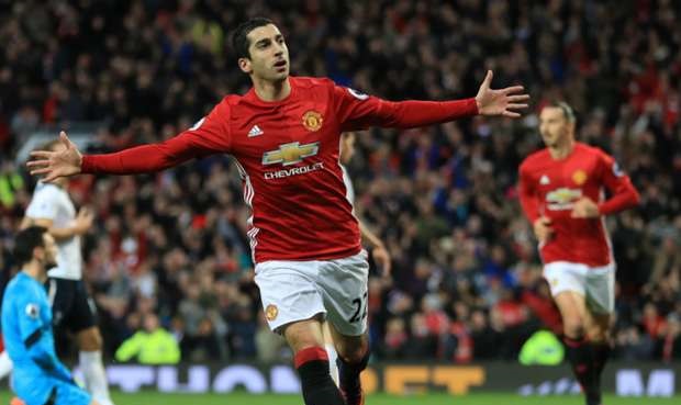 Wigan Athletic’i 4-0 yenen Manchester United’in 3. golü Mkhitaryan attı (video)