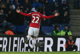 Mkhitaryan, Manchester United-Leicester maçının en iyi futbolcusu tanındı (video)