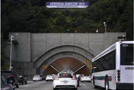 ABD'nin Kaliforniya Eyaletinde Ermeni Soykırımı tanıtım panosu yerleştirildi