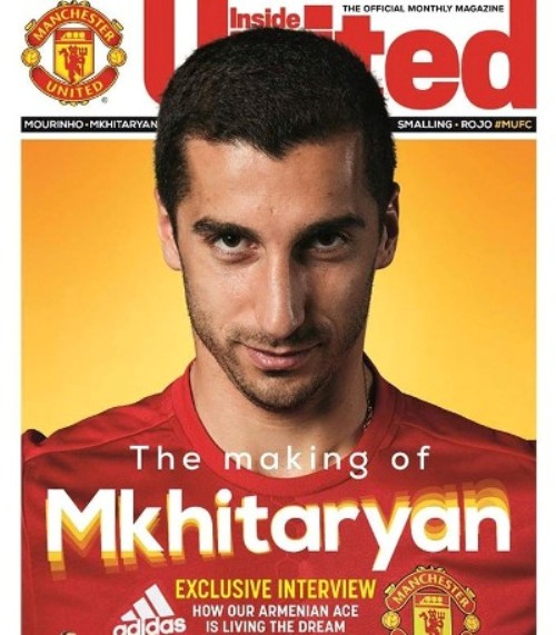 Henrikh Mkhitaryan “Inside United”in  Nisan sayısının kapağında