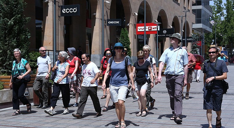 2017 yılında Ermenistan’a gelen turistlerin sayısı arttı