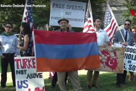 Washington'daki Türk Büyükelçiliği önünde yeni protesto düzenlendi