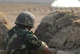 Azerbaycan tarafından açılan ateş sonucu Ermeni asker yaralandı