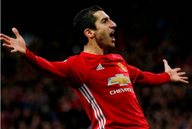 Ermeni futbol yıldızı Henrikh Mkhitaryan, attığı kafa golüyle Manchester United'in zaferini sağladı (video)