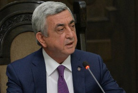 Sarkisyan: “Bölgede barışın güçlendirilmesi için Rusya ve İran ile ortak çaba göstermeliyiz”