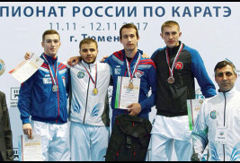 Ermeni Harutyun Antonyan, WKF Karate Rusya şampiyonu oldu