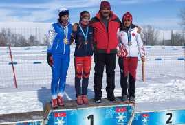 Erzurum Kayaklı Koşu FIS Yarışları’nda Ermenistanlı sporcu birinci oldu