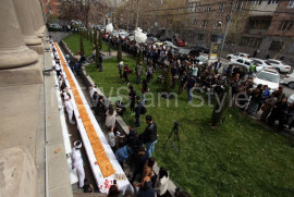 Yerevan'da dünyanın en uzun gatasını hazırladılar (foto)