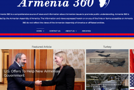 Amerikan Ermeni Asamblesi "Ermenistan 360" sitesini hayata geçirdi.