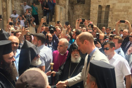 Prens William Kudüs’te Ermeni Patrikliği yetkilileri tarafından karşılandı (fotolar)