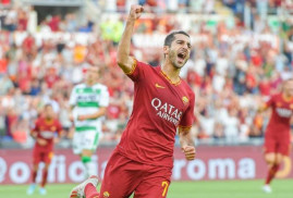 Ermeni futbol yıldızı Mkhitaryan, Roma'da ilk maçında gol attı