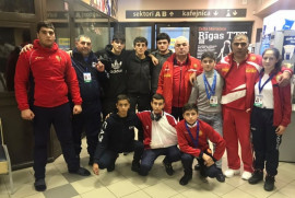 Ermeni genç sambo sporcuları Litvanya’da 2 madalya kazandı