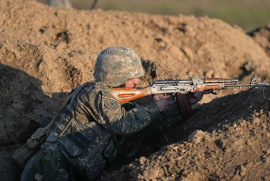 Azerbaycan'dan açılan ateş sonucu bir Ermeni sözleşmeli asker ağır yaralandı