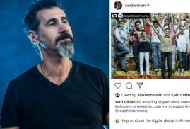 Serj Tankian Ermenistan ve Karabağ’da çocukların uzaktan eğitim alması için destek çağrısı yaptı