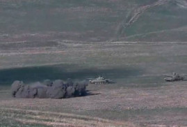 Ermenistan, Azerbaycan'ın tanklarını böyle imha etti (video)