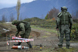 Karabağ’da Rus barış güçleri 260 hektarlık alanı patlayıcılardan temizledi