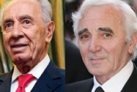 Şimon Peres Charles Aznavour’u kabul edecek