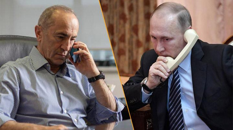 Putin ve Koçaryan telefonla görüştü