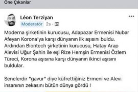 Leon Terziyan: “Gavur” diye küfrettiğiniz Ermeni ve Alevi  insanının zekasını bütün dünya gördü!”