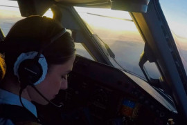 Gürcistan'ın ilk kadın pilotu Ermeni Nadezhda Benklyan (Foto)