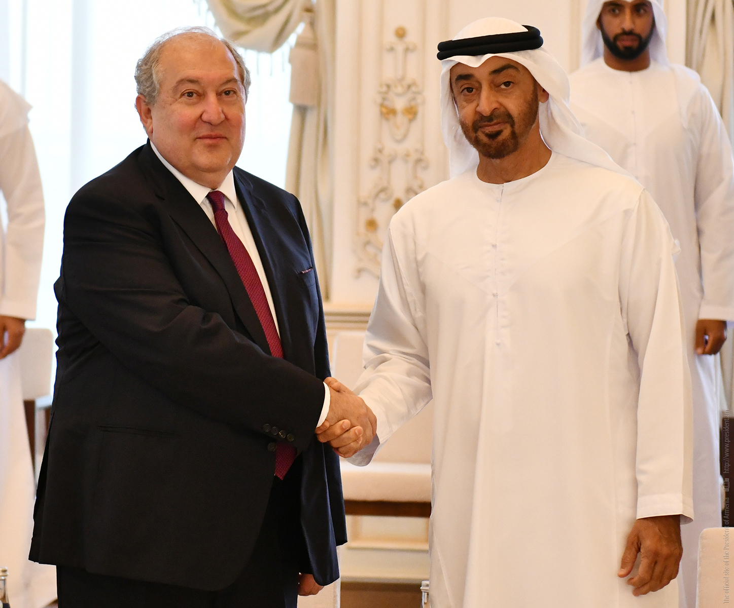 Armen Sarkisyan, Abu Dabi Veliaht Prensi Muhammed bin Zayed el Nahyan ile bir araya geldi