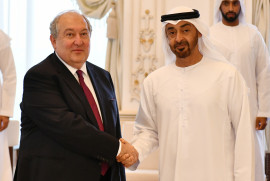 Armen Sarkisyan, Abu Dabi Veliaht Prensi Muhammed bin Zayed el Nahyan ile bir araya geldi