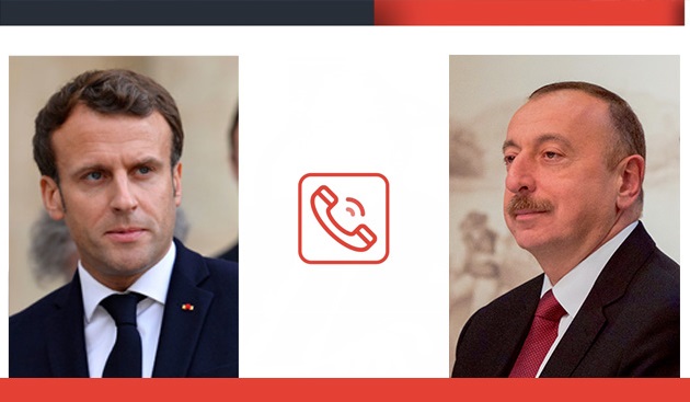 Fransa Cumhurbaşkanı Aliyev'i Ermenistan ile müzakereleri devam etmeye ve gerginliği azaltmaya çağırdı