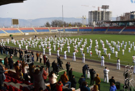 Karabağ'ın başkentinde flash mob gerçekleştirildi