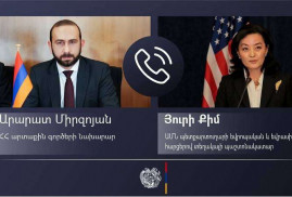 Ararat Mirzoyan, Avrupa ve Avrasya İşleri İçin Geçici ABD Yardımcı Dışişleri Bakanı Yuri Kim ile telefon görüşmesi gerçekleştirdi