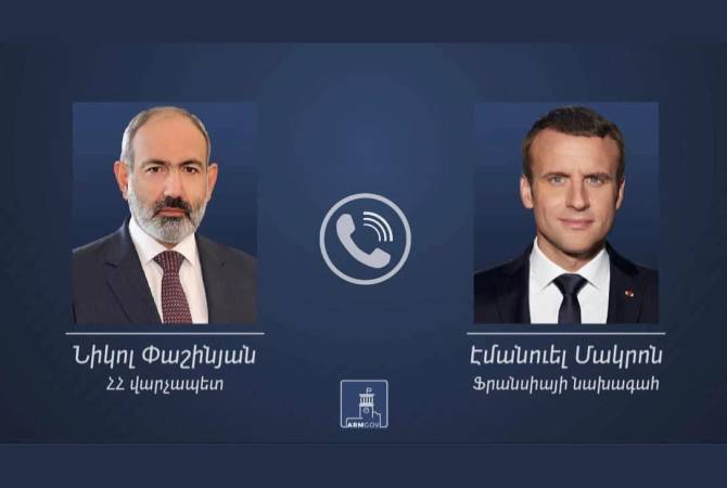 Paşinyan ile Macron, Dağlık Karabağ'daki insani krizi görüştü