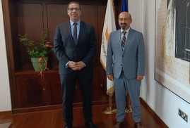 Ermeni Büyükelçi Kıbrıs Dışişleri Bakanı'na, Ermenistan-Türkiye normalleşme sürecinin mevcut durumunu sundu