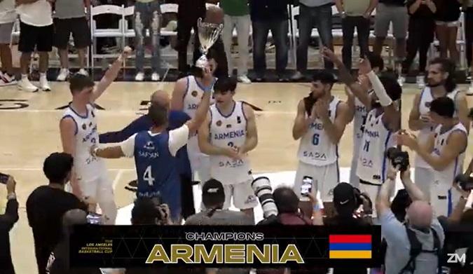 Los Angeles Uluslararası Basketbol Kupası: Ermenistan Şampiyonluğu kazandı (Video)