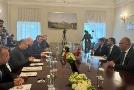 Ermenistan Parlamentosu Başkan Yardımcısı İran Parlamento Başkanıyla bir araya geldi