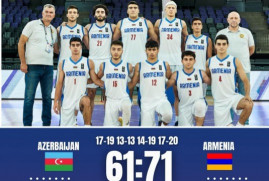 Ermenistan 20 Yaş Altı Basketbol Takımı, Azerbaycan Takımı'nı mağlup etti (Video)