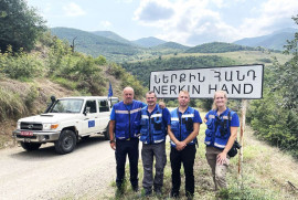 AB gözlem misyonu Ermenistan’ın Nerkin Hand yerleşiminde devriye gerçekleştirdi