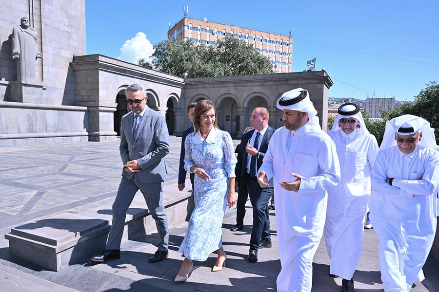 Başbakan'ın eşi Anna Hakobyan'ın davetiyle Katar Kültür Vakfı "Katara" heyeti Ermenistan'da