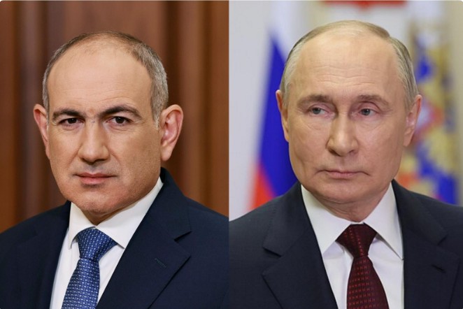 Nikol Paşinyan ve Vladimir Putin arasında telefon görüşmesi gerçekleştirdi